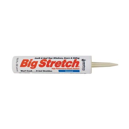 Big Stretch Sashco Big Stretch Almond Elastomeric Acrylic Latex Door/Siding/ Window Caulk 10.5 oz 10002